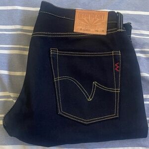 Iron Heart 634SII 18oz Indigo/Indigo Straight Cut Jeans Size 40x34